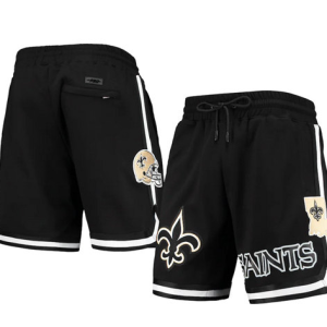 New Orleans Saints Black Shorts