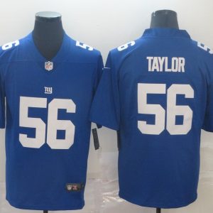 Men's Nike New York Giants #56 Taylor Blue Vapor Untouchable Limited Jersey