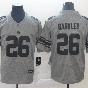 Men's New York Giants #26 Saquon Barkley Grey Limited NFL Jersey