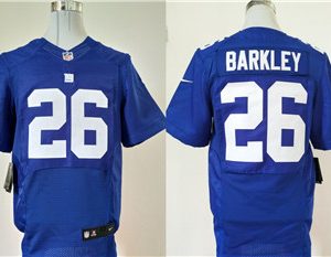 Nike New York Giants #26 Saquon Barkley Royal Elite Jersey