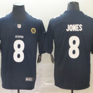 Nike Giants #8 Daniel Jones Navy 2019 City Edition Limited Men Jersey