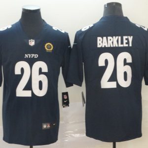 NFL New York Giants #26 Saquon Barkley City Edition Navy Jersey