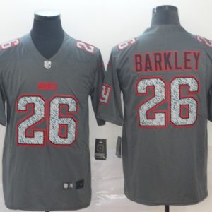 Nike Giants #26 Saquon Barkley Gray Static Vapor Untouchable Limited Men Jersey