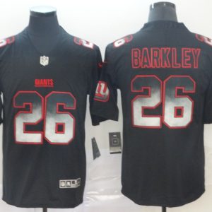 New York Giants #26 Saquon Barkley Black 2019 Smoke Fashion Limited Men Jersey