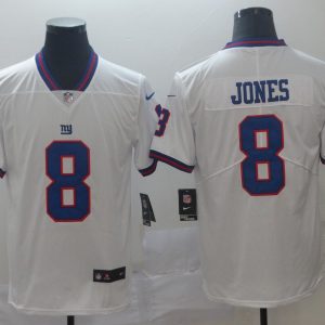 Men's New York Giants #8 Jones White Color Rush Limited Stitched Jersey