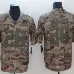 2018 NFL Men's Nike New York Giants 26 Barkley Salute To Service Jersey