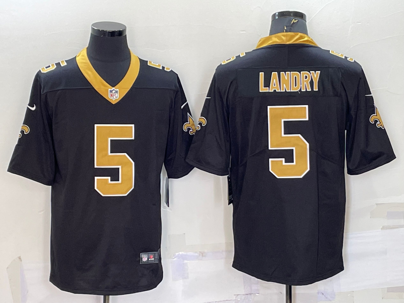 Men's New Orleans Saints #5 Landry Black Vapor Untouchable Limited Jersey