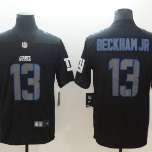 Nike 2018 New York Giants #13 Beckham JR Fashion Impact Black Color Rush Limited Jersey