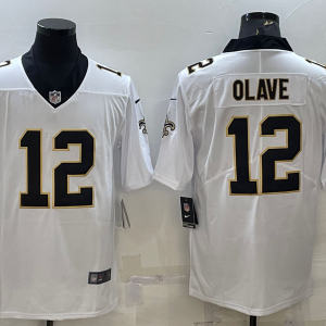 Men's New Orleans Saints #12 Olave White Vapor Untouchable Limited Jersey
