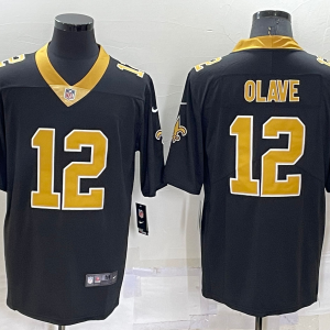 Men's New Orleans Saints #12 Olave Black Vapor Untouchable Limited Jersey