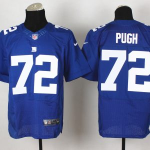 Nike New York Giants #72 Pugh Blue Elite Jersey