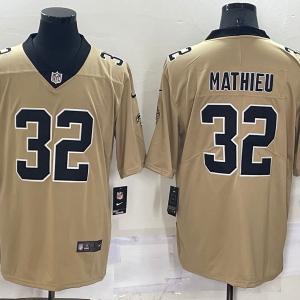 Men's New Orleans Saints #32 Tyrann Mathieu Gold Inverted Legend Limited Jersey