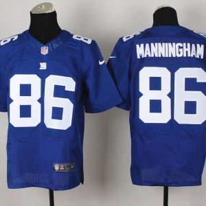 Nike New York Giants #86 Manningham Blue Elite Jersey