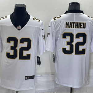 Men's New Orleans Saints #32 Tyrann Mathieu White Vapor Untouchable Limited Jersey