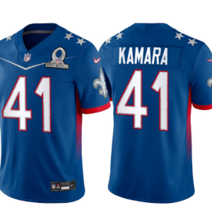 Men's New Orleans Saints #41 Alvin Kamara 2022 Royal Pro Bowl Jersey