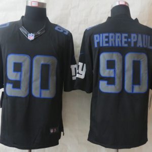 New Nike New York Giants 90 Pierre-Paul Impact Limited Black Jerseys
