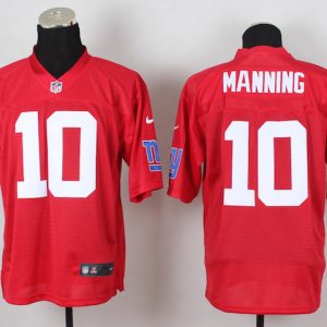 2014 NFL New York Giants QB #10 Manning Red Jerseys