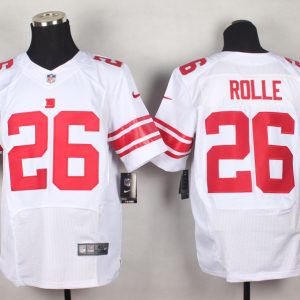 Nike New York Giants #26 Rolle White Elite Jersey