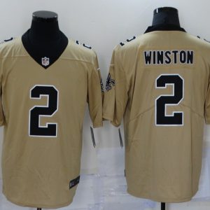 Men's New Orleans Saints #2 Winston Gold Inverted Legend Men Jersey