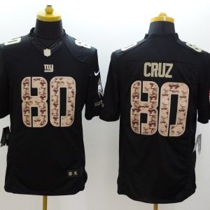 Nike New York Giants #80 Cruz Black Salute TO Service Jersey