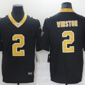 Men's New Orleans Saints #2 Winston Black Vapor Untouchable Limited Jersey