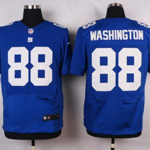 Nike New York Giants #88 Washington Blue Elite Jersey