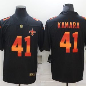 Men's New Orleans Saints #41 Alvin Kamara 2020 Black Fashion Limited Jersey