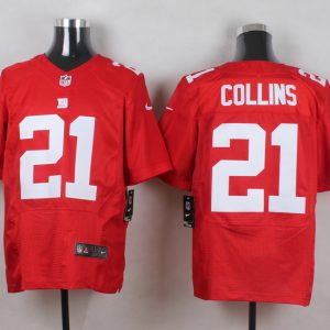 Nike New York Giants #21 Collins Red Elite Jersey