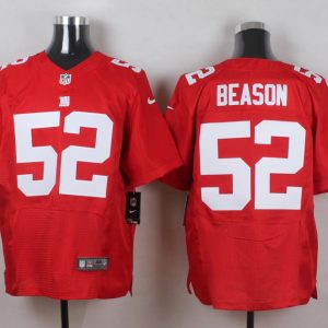 Nike New York Giants #52 Beason Red Elite Jersey