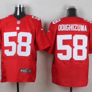 Nike New York Giants #58 Odighizuwa Red Elite Jersey