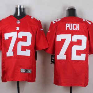 Nike New York Giants #72 Puch Red Elite Jersey