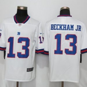 NFL New York Giants #13 Beckham JR White Rush Jersey