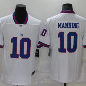 New Nike York Giants 10 Manning Navy White Color Rush Limited Jersey