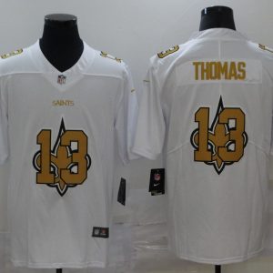 Men's New Orleans Saints #13 Michael Thomas White Shadow Logo Limited Jersey
