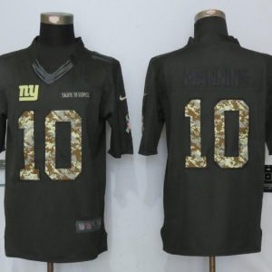 New Nike York Giants 10 Manning Anthracite Salute To Service Limited Jersey