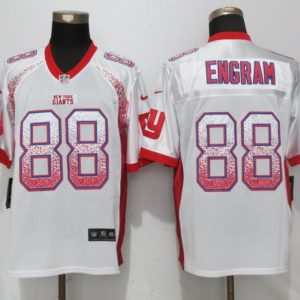 New Nike New York Giants 88 Engram Drift Fashion White Elite Jersey