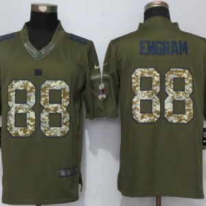 New Nike New York Giants 88 Engram Green Salute To Service Limited Jersey