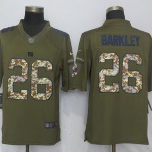 New Nike York Giants #26 Barkley Green Salute To Service Limited Jersey