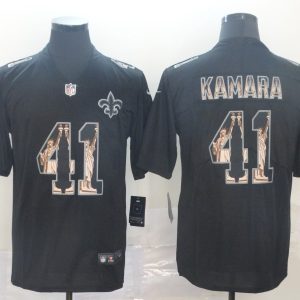 Men's New Orleans Saints #41 Alvin Kamara 2019 Black Statue Of Liberty Limited Jersey