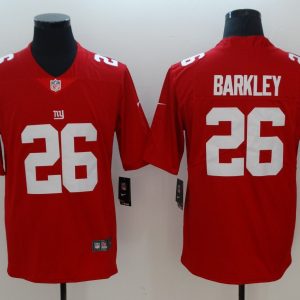 NFL New York Giants #26 Barkley Red Vapor Limited Jersey