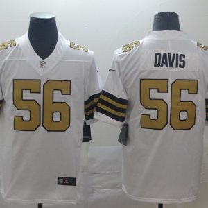 Nike New Orleans Saints #56 Davis White Color Rush Limited Jersey