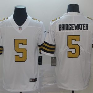Nike Saints #5 Teddy Bridgewater White Color Rush Limited Men Jersey