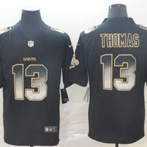 Nike Saints #13 Michael Thomas Black 2019 Smoke Vapor Untouchable Limited Men Jersey