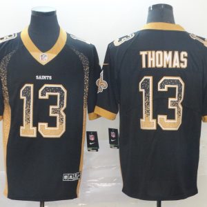 Nike Saints #13 Michael Thomas Black Drift Fashion Limited Men Jersey