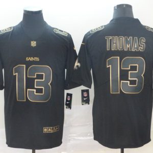 Nike Saints #13 Michael Thomas Black Gold Vapor Untouchable Limited Jersey