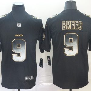 New Orleans Saints #9 Drew Brees 2019 Black Smoke Fashion Limited NFL Men Jersey