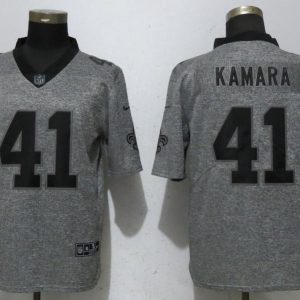 New Nike Orleans Saints 41 Kamara Gray Vapor Untouchable Men's Stitched Gridiron Gray Limited