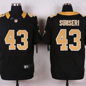 Nike New Orleans Saints #43 Sunseri Black Elite Jersey