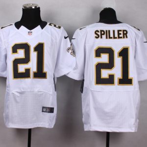 Nike New Orleans Saints #21 Spilier White Elite Jersey
