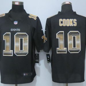 2015 New Nike New Orleans Saints 10 Cooks Black Strobe Limited Jersey